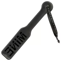 Sei Mio - spanking paddle met tekst - zwart