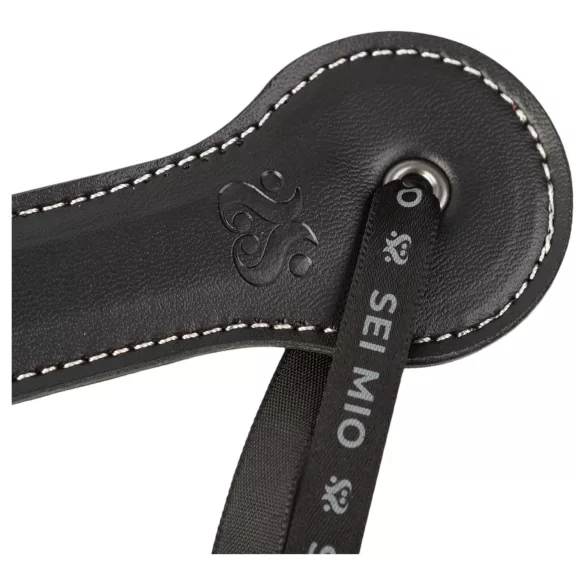 Sei Mio - spanking paddle met tekst - zwart