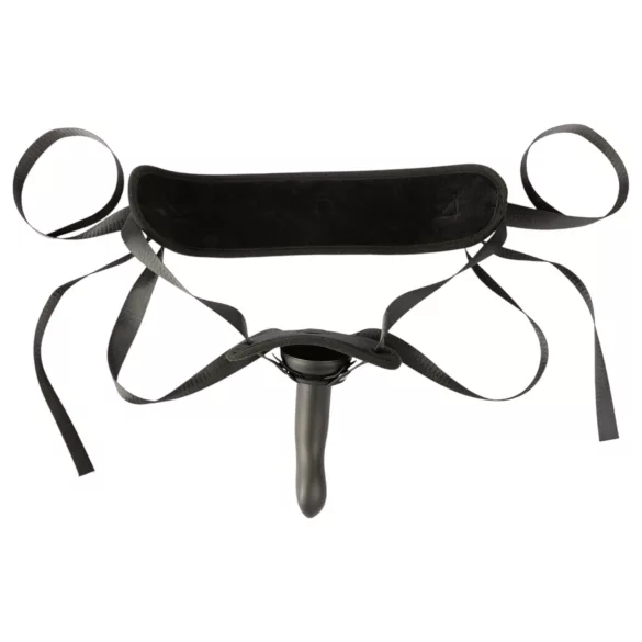 Sei Mio - strap-on dildo met harnas - 15 cm - zwart