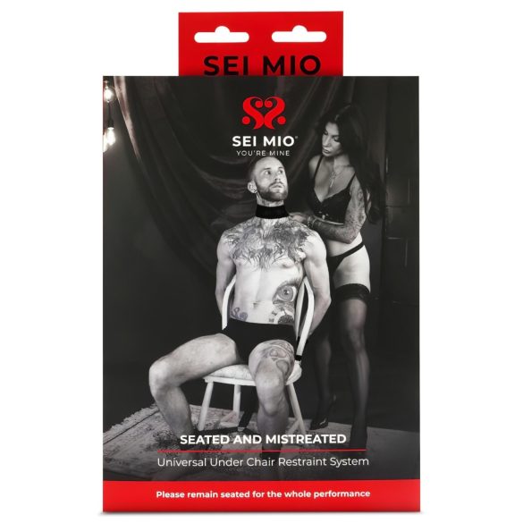 Sei Mio - bondagerriemp voor stoel - zwart