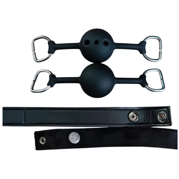 Sei Mio - mondknevel set - 2-delig - zwart