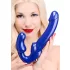 Strap U Revolver II - strap-on vibrator - vibrerend - siliconen blauw