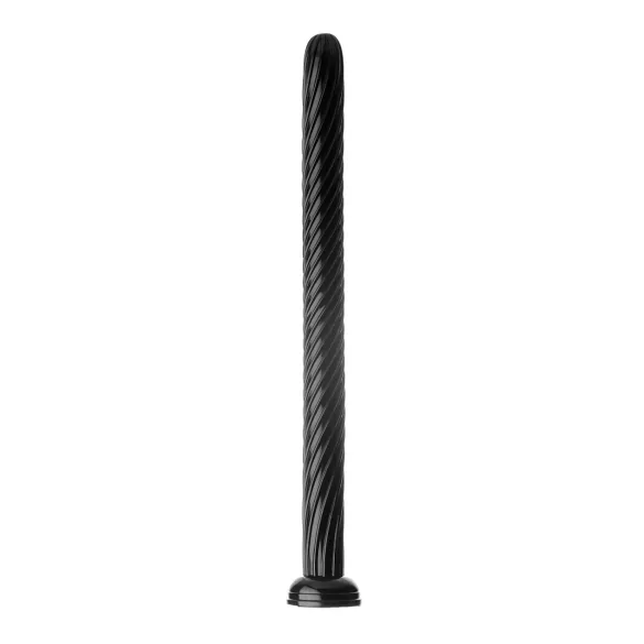 Hosed Spiral Anal Snake 19 - anaal dildo met zuignap - zwart