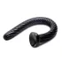 Hosed Spiral Anal Snake 19 - anaal dildo met zuignap - zwart