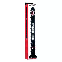   Hosed Swirl Tchick - anaal dildo - gebogen - siliconen - zwart - 18 cm