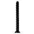 Hosed Swirl Tchick - anaal dildo - gebogen - siliconen - zwart - 18 cm