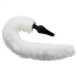 TAILZ - fox staart buttplug met diadeem - zwart/wit