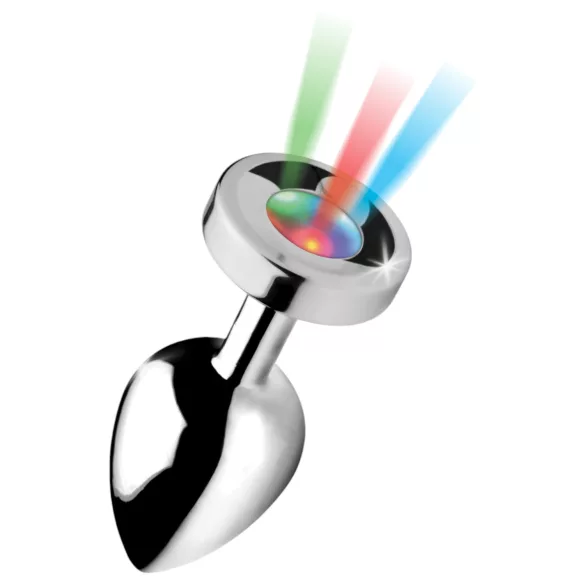 Booty Sparks - buttplug met licht - groot - zilver