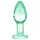 Booty Sparks Glow in the Dark S - glazen buttplug (transparant)
