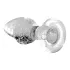 Booty Sparks Glow in the Dark S - glazen buttplug (transparant)