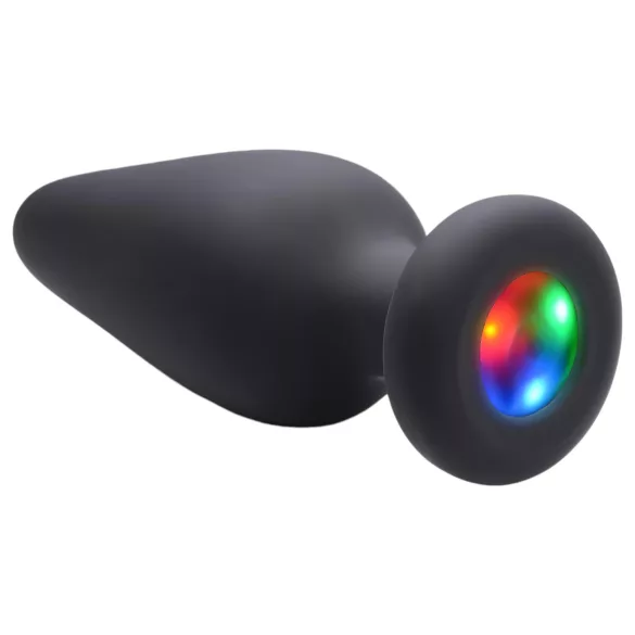 Booty Sparks - siliconen lichtgevende buttplug - zwart