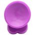 XR Brands POP - zuignap dildo met testikels - 19 cm (paars)