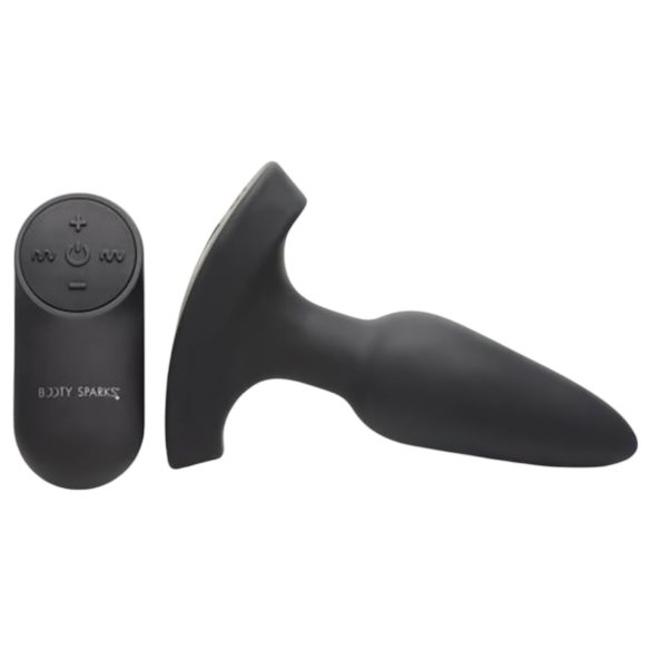 Booty Sparks Laser - draadloze oplaadbare anale vibrator - zwart