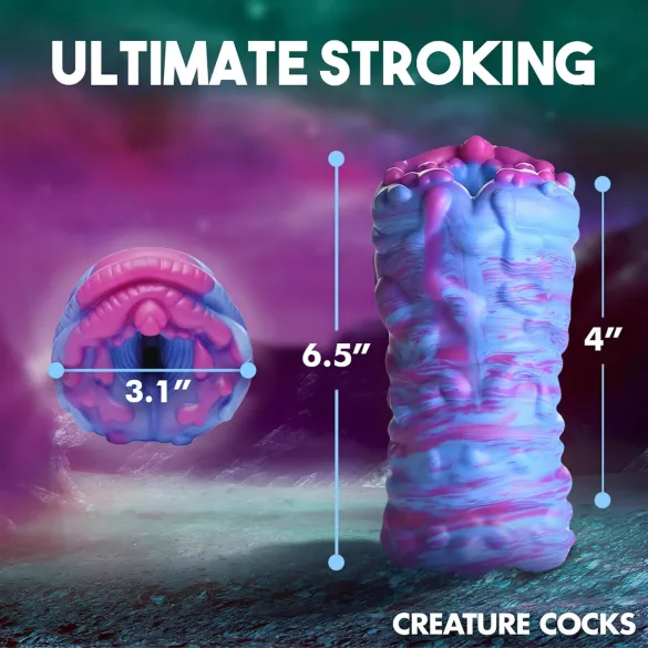Creature Cocks Cyclone - masturbator - siliconen alien vagina - paars/roze