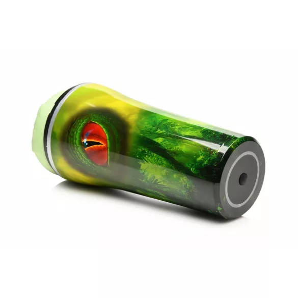 Creature Cocks Raptor - reptiel kunstvagina in hoes (zwart-groen)