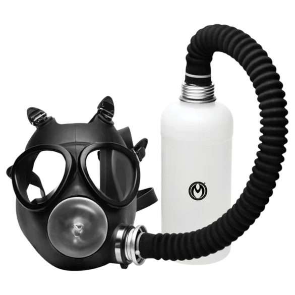 XR Brands - 2-in-1 zuigmasker en geurverstuiver (zwart)