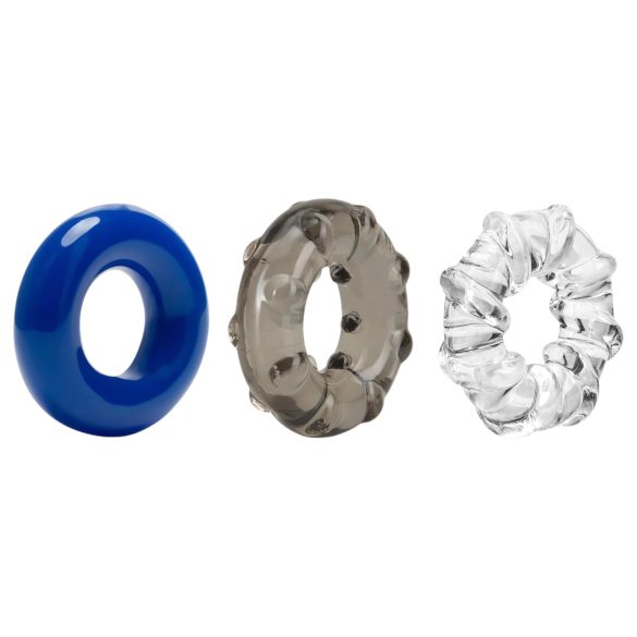 Stay Hard - penisring set - gevarieerd - 3 stuks - kleurrijk