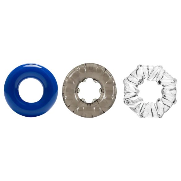 Stay Hard - penisring set - gevarieerd - 3 stuks - kleurrijk