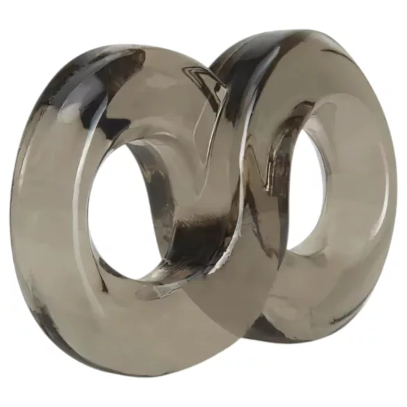 Stay Hard - penis- en balzakring - silicone - grijs