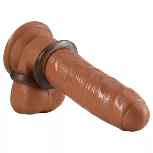 Stay Hard - penis- en balzakring - silicone - grijs