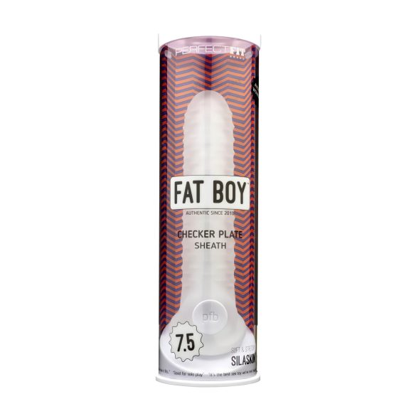 Fat Boy Checker Box - penismantel - geribd - wit - 19cm