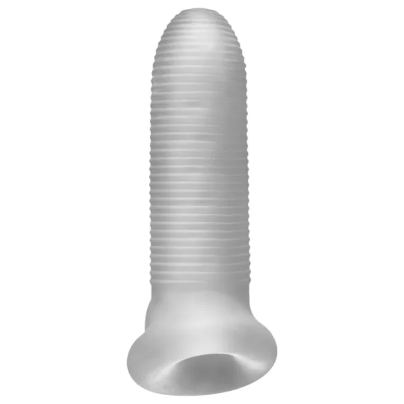 Fat Boy Micro Ribbed - penismantel - geribd - 15 cm - wit