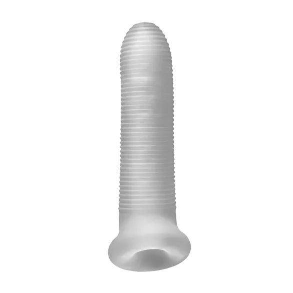 Fat Boy Micro Ribbed - penismantel - geribbeld - 17cm - wit