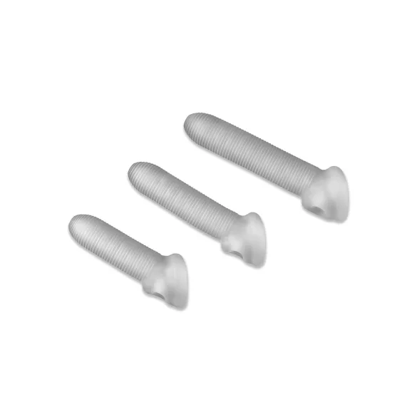 Fat Boy Micro Ribbed - penismantel - geribbeld - 17cm - wit