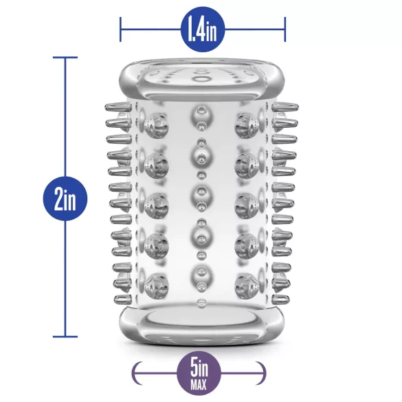 Stay Hard - penis sleeve met kleine noppen - transparant