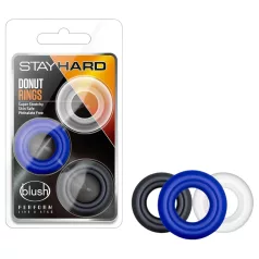 Stay Hard - penisring set - 3 stuks - multicolor