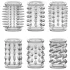 Stay Hard - penis manchet set - transparant - 6 stuks