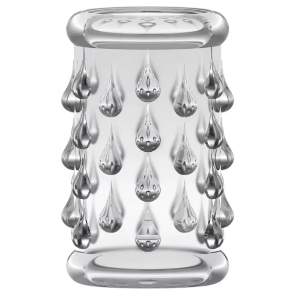 Stay Hard - penis sleeve met bolletjes - transparant