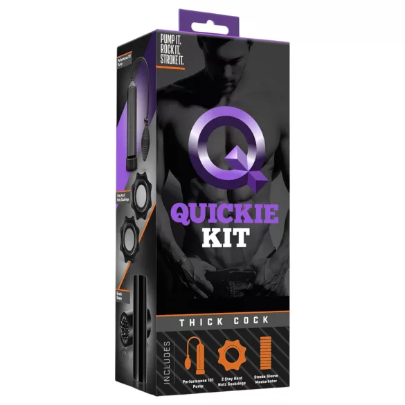 Quickie Kit - penispomp set - extra dik - 4-delig
