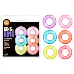   King of the Ring - penisringen set - siliconen - multicolor - 6 stuks
