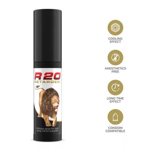 Intimateline R20 - verfrissende vertragerspray voor mannen (20 ml)