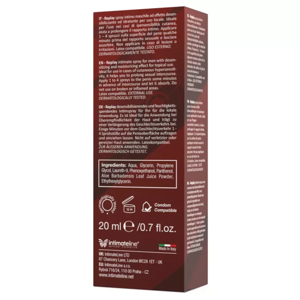 Intimateline Replay - vertragerspray voor mannen (20 ml)