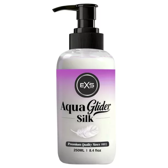 EXS AquaGlider Silk - zijdezachte glijmiddel op waterbasis in pompflacon (250 ml)
