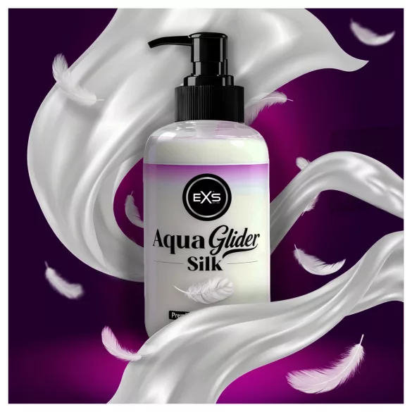EXS AquaGlider Silk - zijdezachte glijmiddel op waterbasis in pompflacon (250 ml)
