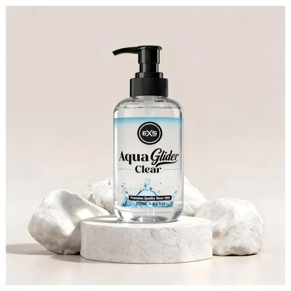 EXS AquaGlider Clear - transparante glijmiddel op waterbasis in pompflacon (250 ml)