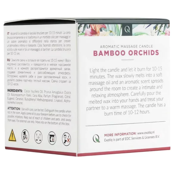 Exotiq Bamboo Orchids - massagekaars (60 g)