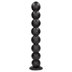   Ouch! Balls of Lust - extra grote anale kralenketting (zwart) - 55 cm