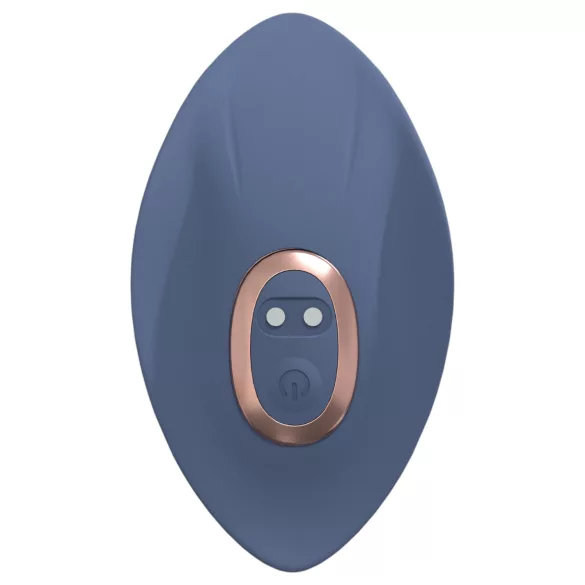 Loveline - vibratorenset met verwisselbare kop (blauw-grijs)