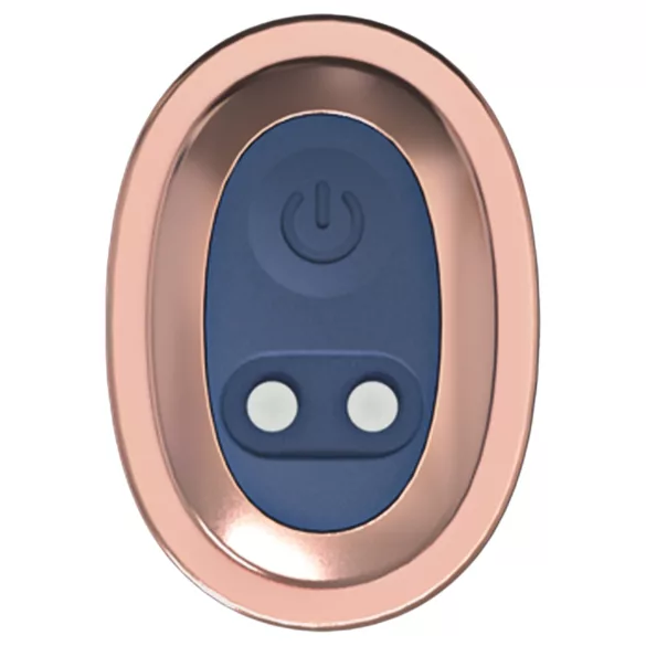 Loveline - vibratorenset met verwisselbare kop (blauw-grijs)