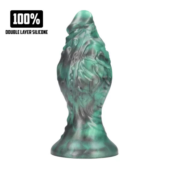 Ouch! Space Born - siliconen anale plug (groen-zwart)