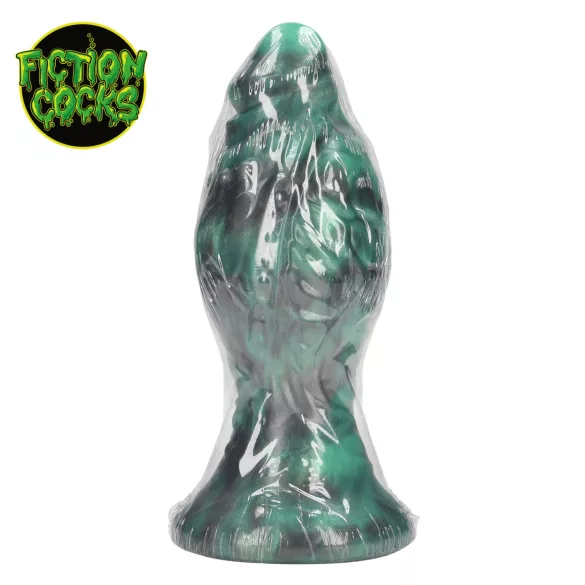 Ouch! Space Born - siliconen anale plug (groen-zwart)
