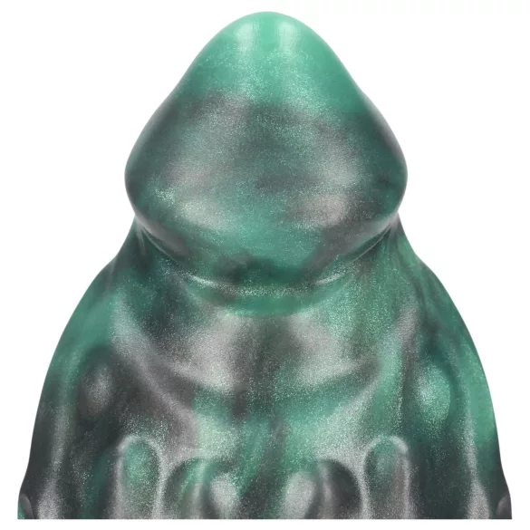 Ouch! Space Born - siliconen anale plug (groen-zwart)