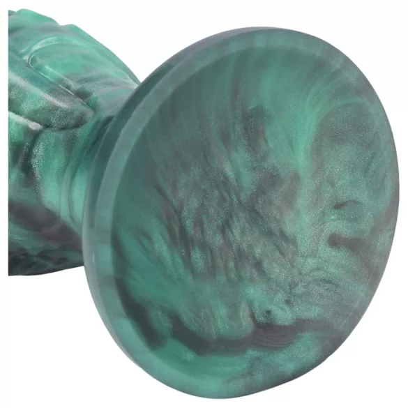 Ouch! Space Born - siliconen anale plug (groen-zwart)