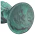 Ouch! Space Born - siliconen anale plug (groen-zwart)