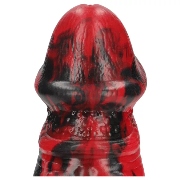 Ouch! Dark Lycan Spawn - siliconen fantasiedildo (rood-zwart)