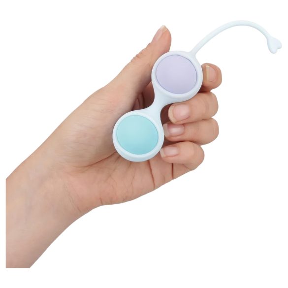 Loveline - verstelbare vibrerende geisha ballenset (blauw)